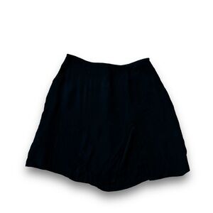 Reformation Women's Unlined Front Split Hem Zip Up Mini Skirt Black 4 / 23 x 15